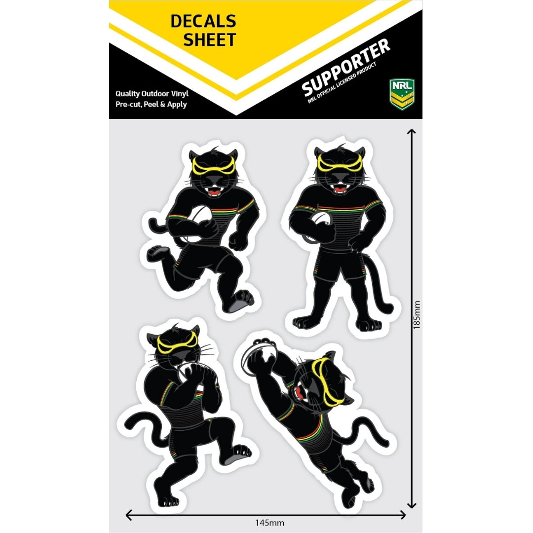 Panthers Mascot Decals Sheet