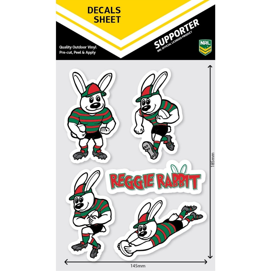 Rabbitohs Mascot Decals Sheet (2021) – FANtastic Stickers