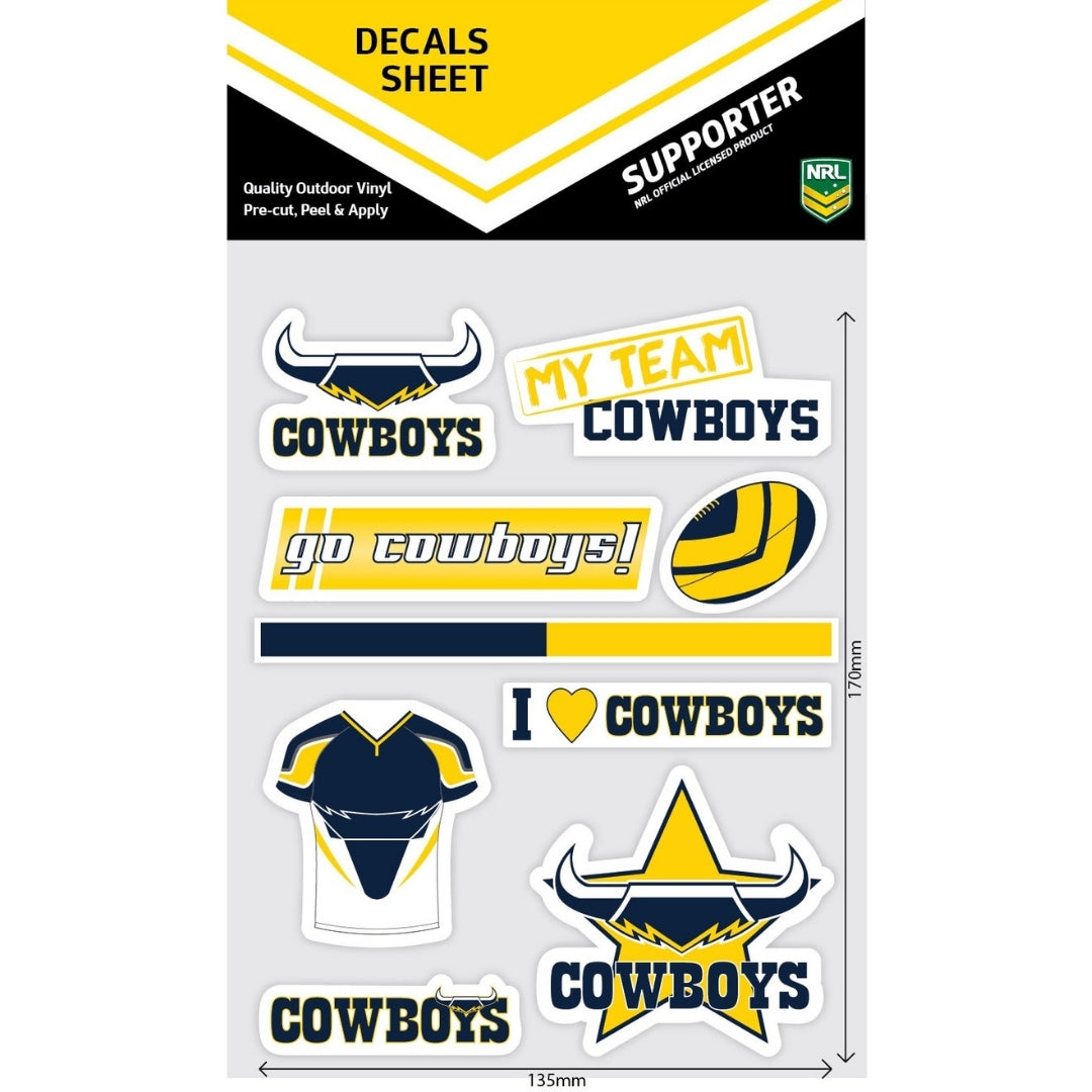 Cowboys Mixed Decals Sheet