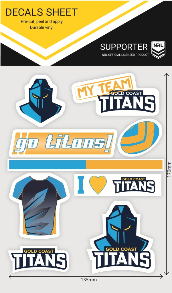 Titans Mixed Decals Sheet