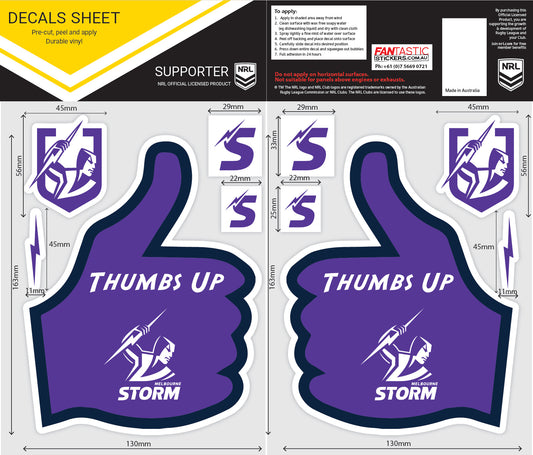 Storm Thumbs Up Decals Sheet