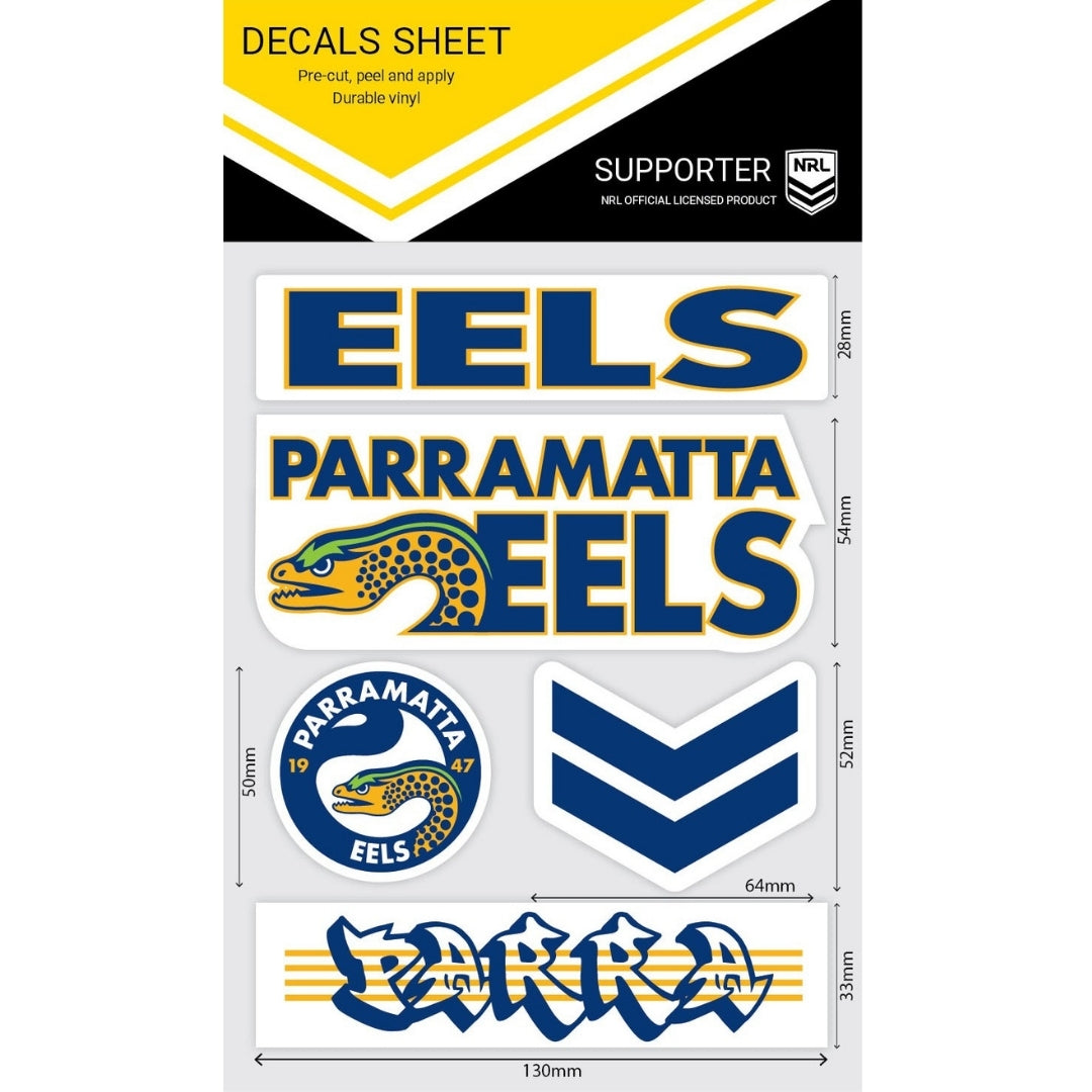 Eels Wordmark Decals Sheet