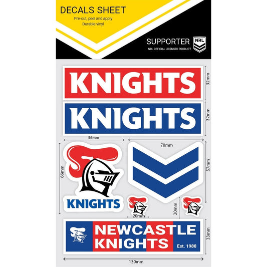 Knights Wordmark Decals Sheet
