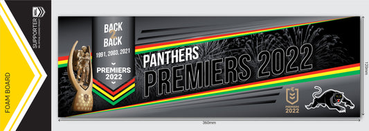 Panthers 2022 Premiers Foamboard Decal