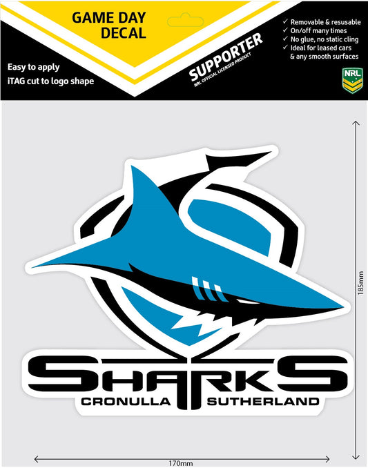 Sharks Game Day Decal