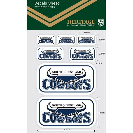 Cowboys Heritage Decals Sheet