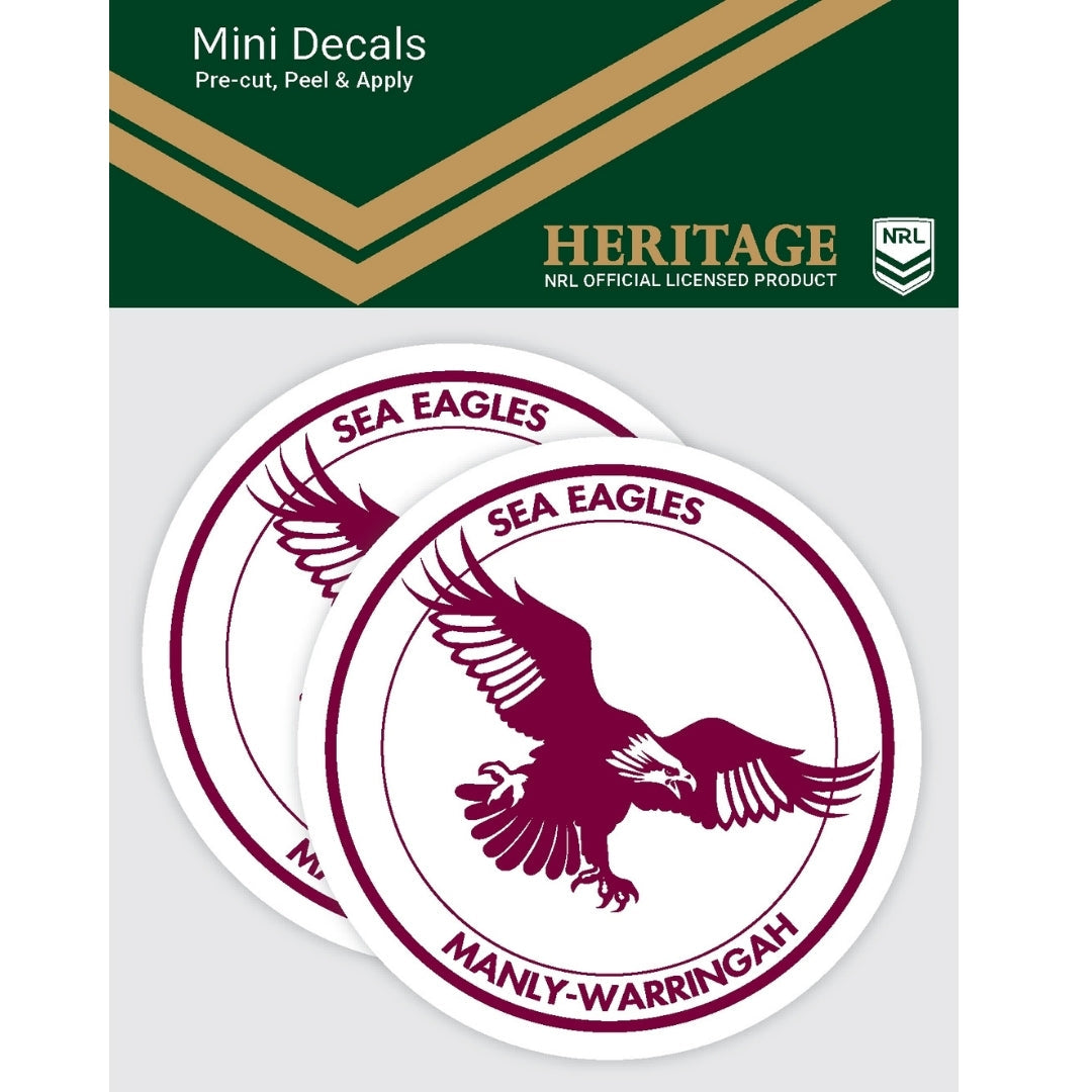 Sea Eagles Heritage Mini Decals