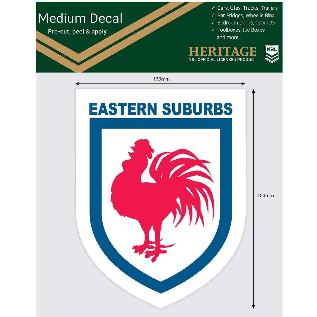Roosters Heritage Medium Size Decals