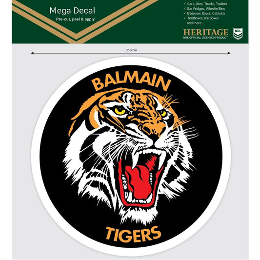 Balmain Tigers Heritage Mini Decals