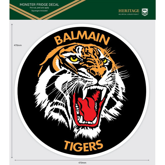 Balmain Tigers Heritage Monster Fridge Decal