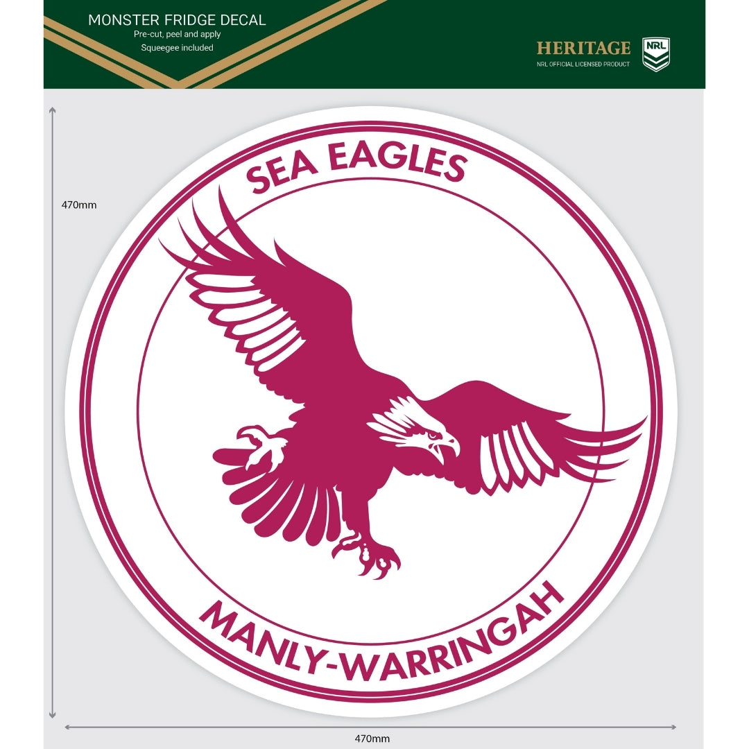 Sea Eagles Heritage Monster Fridge Decal