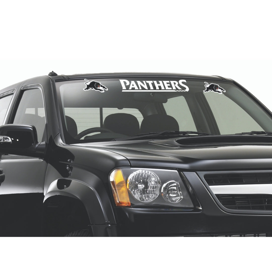 Panthers White Vinyl Lettering