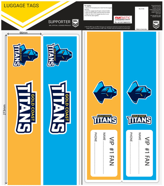 Titans Luggage Tags