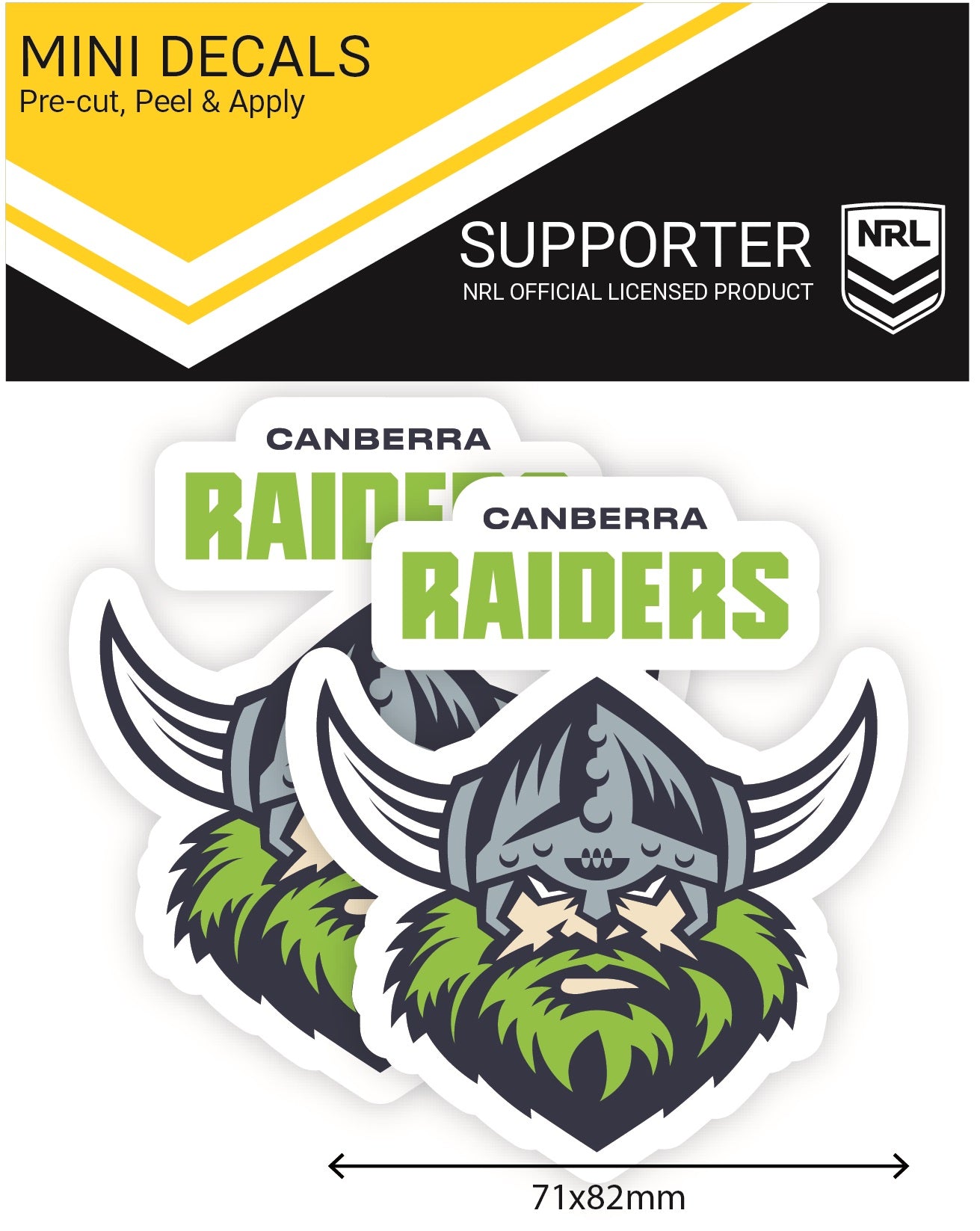 Raiders Mini Decals (2020) – FANtastic Stickers