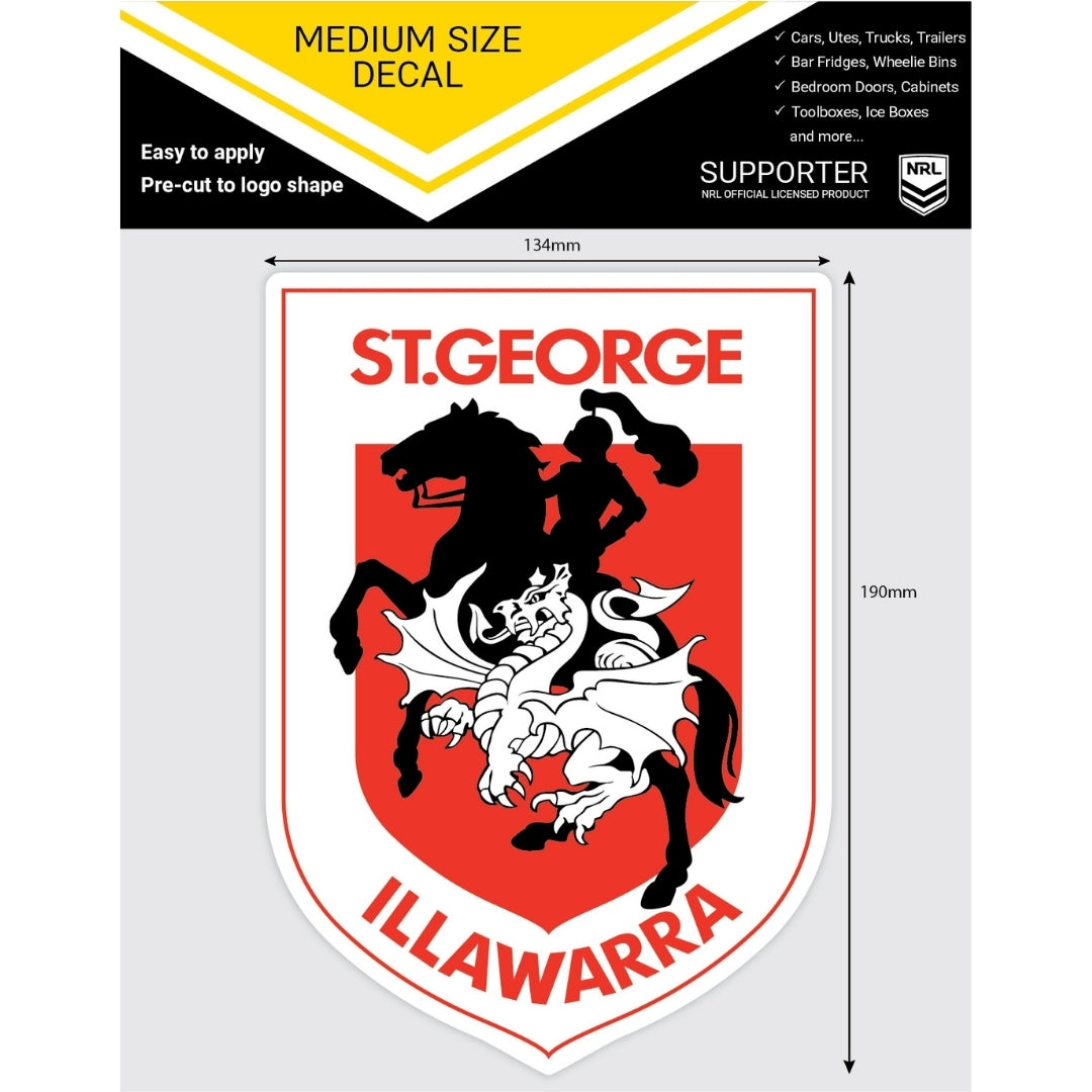 Red Dragon Rally Stickers Dragons Medium Size Decals – FANtastic Stickers