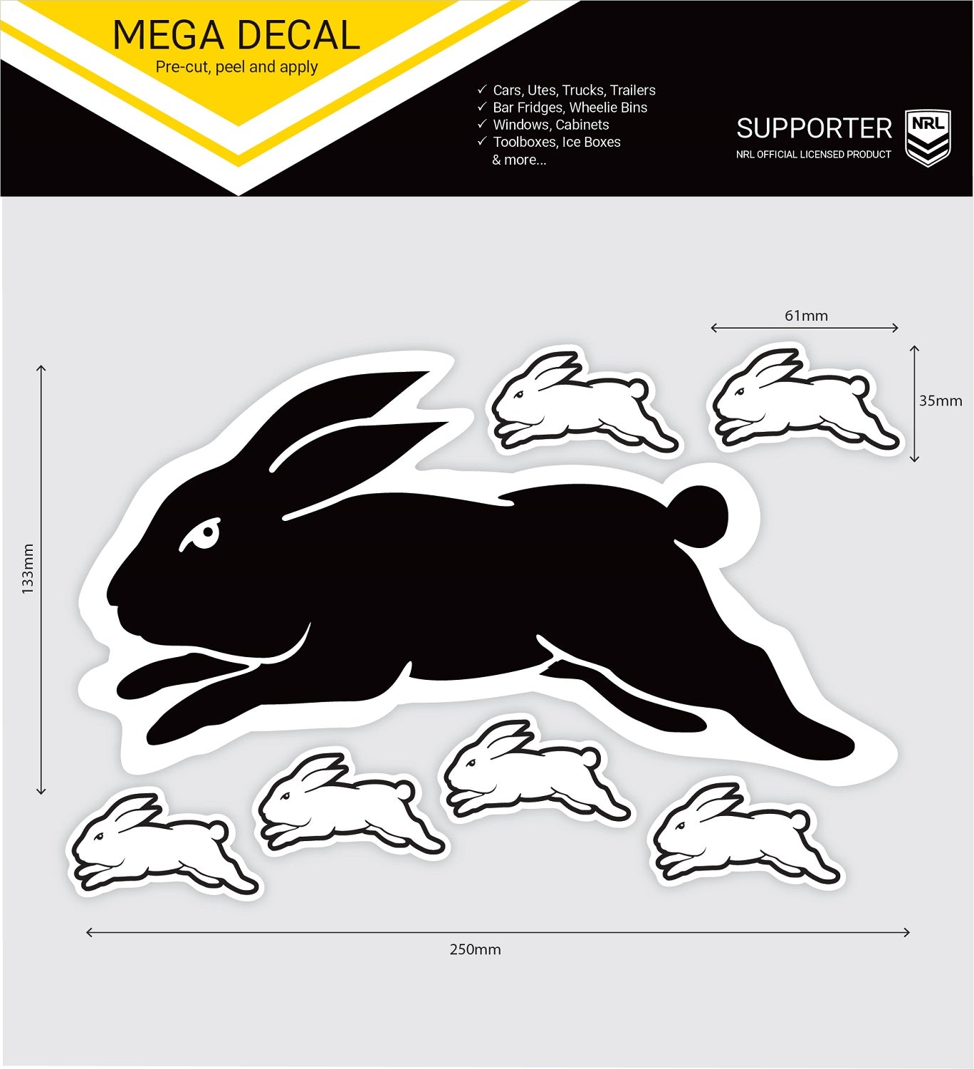 Rabbitohs Mega Decal (2021) – FANtastic Stickers