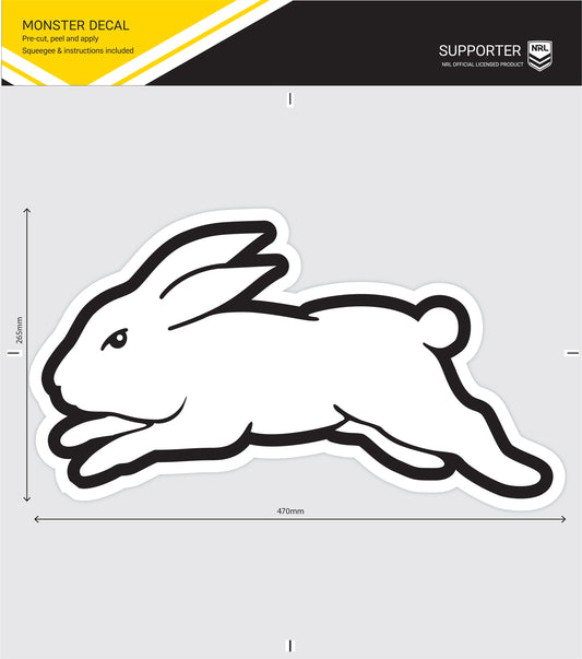 Rabbitohs Monster Decal Secondary Logo