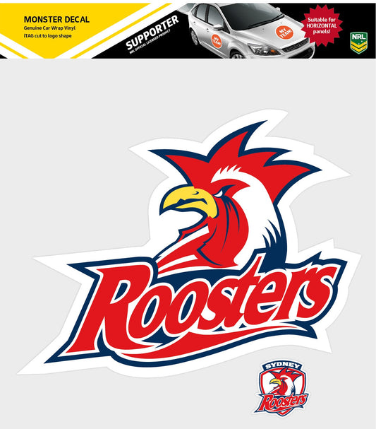 Roosters Monster Decal Secondary Logo