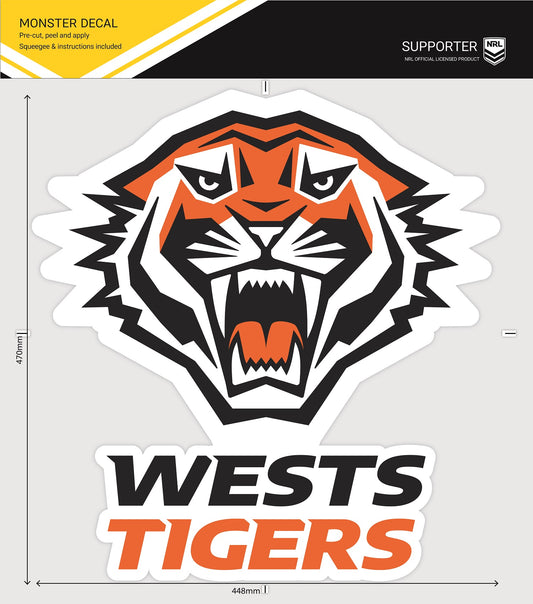 Wests Tigers Monster Decal