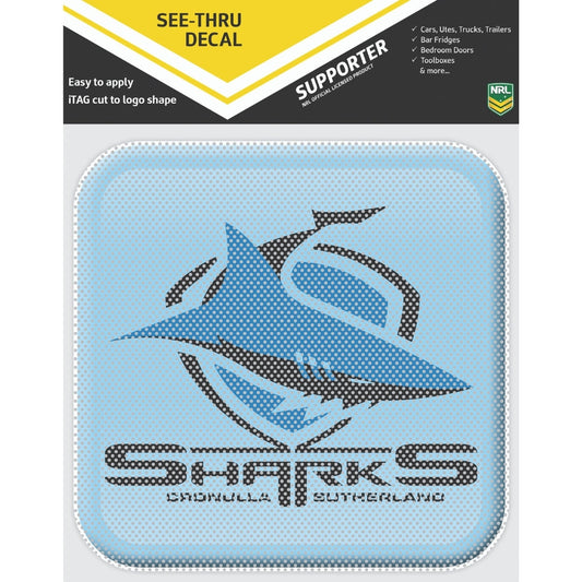 Sharks App Icon See-Thru Decal