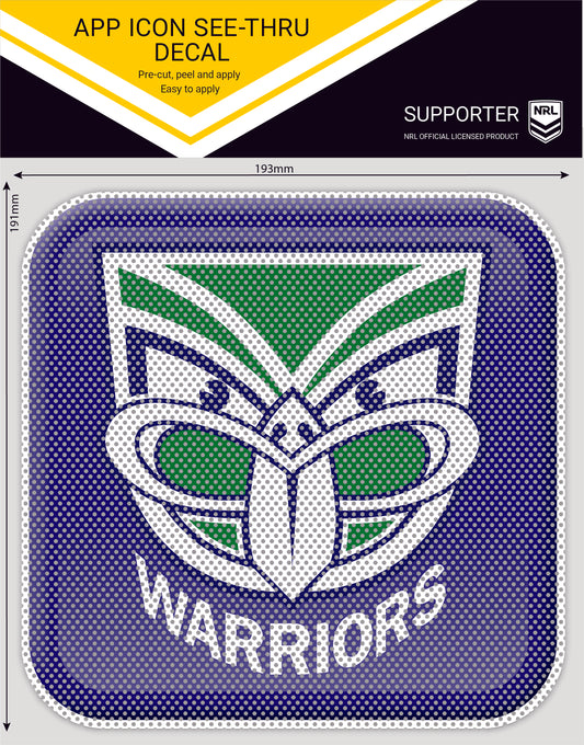 Warriors App Icon See-Thru Decal