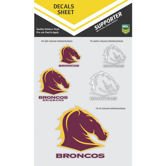 Broncos Decals Sheet
