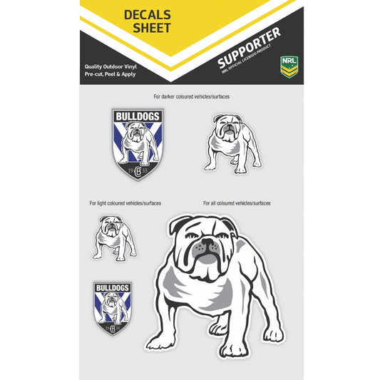 Bulldogs Decals Sheet