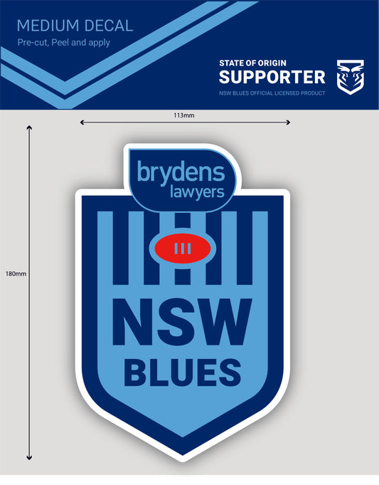 New South Wales Blues Medium Size Decal